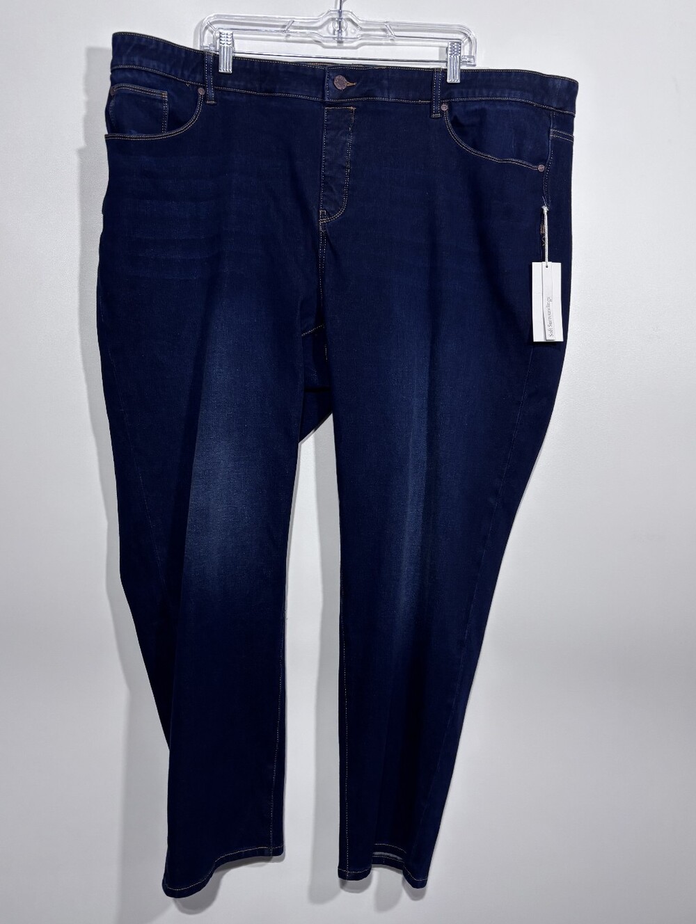 Soft Surrondings Ultimate Denim 5 Pocket Straight Leg Jeans Plus Size 3X New